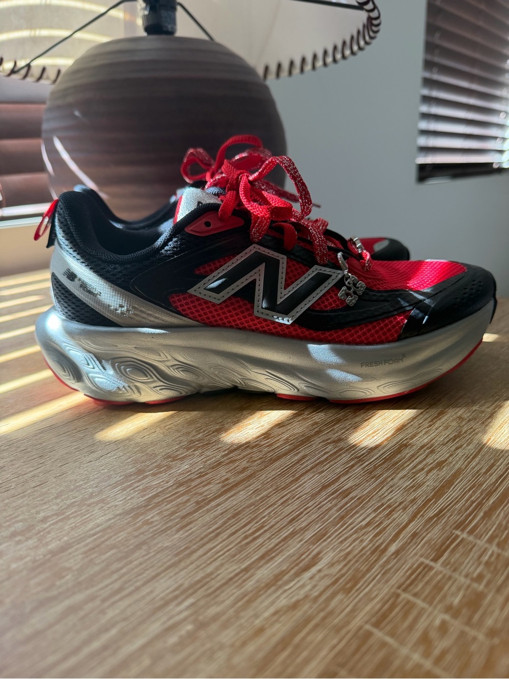 New Balance GANNI Fresh Foam Trainer Red Black Men’s 6 Women’s 7.5 NEW